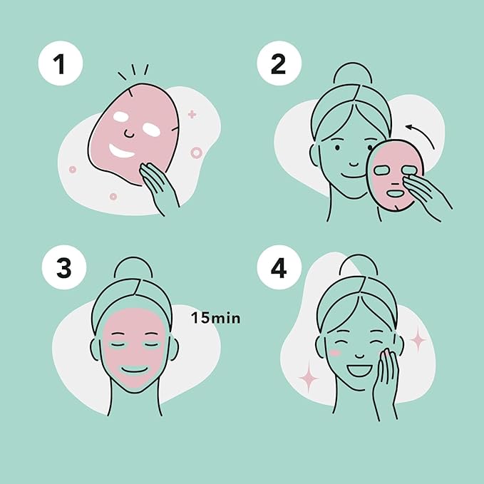Celavi Essence Facial Face Mask K-Beauty Skincare Korea Skin Care Moisturizing (2 of each) C Set