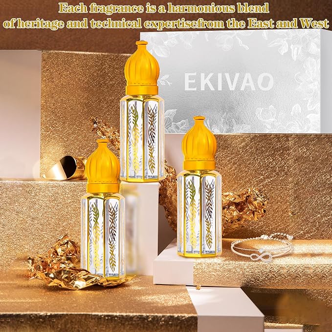 3Pack Arabian Perfume for Women, Arabic Long Lasting Perfume Oil, Luxury Arab Parfume Oil for Women, Soft Parfume Arabe 1.2FL OZ Baby Pink