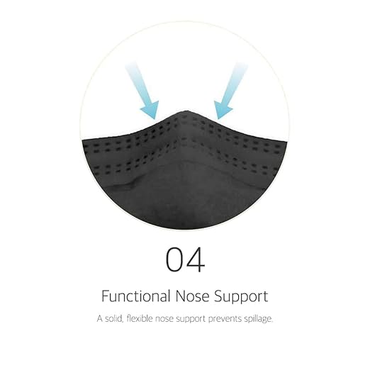 [20 Pack] [LARGE] Authentic KOREa Certified 4-Layers Face Safety Premium KF94 Mask [BLACK] for Adult & High Teens [Made in KOREA]