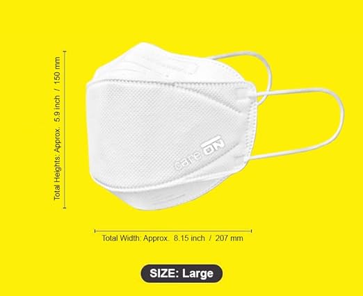 [20 Pack] [White] KF94 Certified | 4-Layers Face Safety Mask for Adult