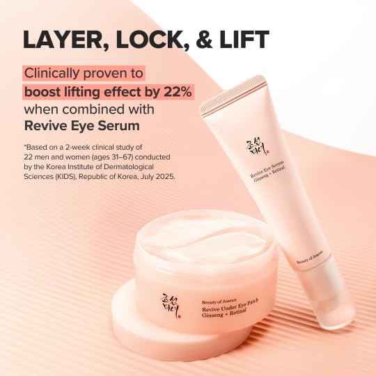 Beauty of Joseon Revive Eye Serum with Retinal Niacinamide (30ml, 1.01 fl.oz.) with Revive Ginseng Eye Patch (60 Sheets / 30 Pairs), Korean Skincare