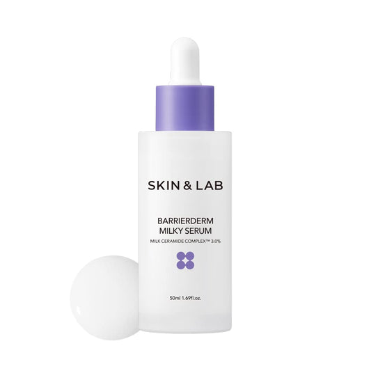 [SKIN&LAB] バリアダームミルキーセラム | ミルクセラミドコンプレックス スクワランとパンテノール配合で肌のバリア機能を補修 | 韓国製 | 1.69液量オンス