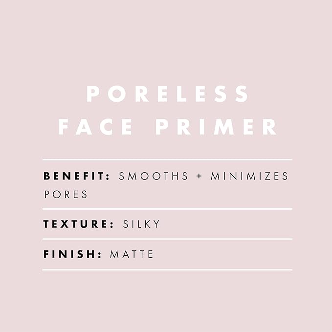 e.l.f. Poreless Face Primer, Skin-Smoothing Matte Makeup Base, Minimizes Pores & Fine Lines, Long-Lasting Foundation Primer with Tea Tree & Vitamins A & E, Vegan & Cruelty-Free