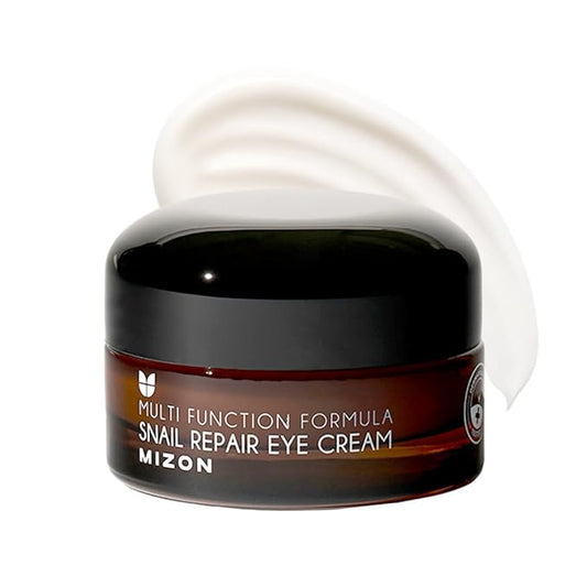 MIZON Snail Line Snail Repair Eye Cream, natural treatment, wrinkle treatment, fine line, hydrating, healthy skin, Korean skincare (0.84 oz)