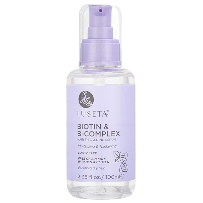 Luseta Biotin B-Complex Hair Oil Thickening & Strengthening for Thin and Dry Hair Promote Hair Growth 3.38oz
