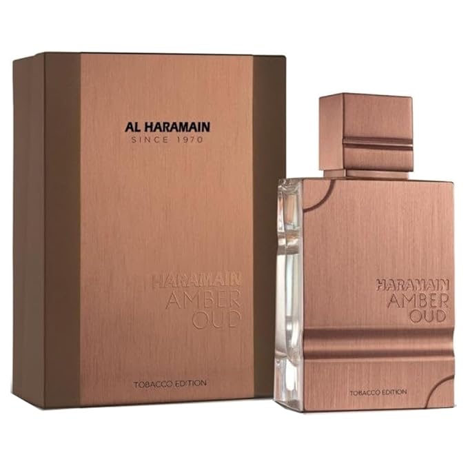 Al Haramain Amber Oud Tobacco Edition for Unisex - Arabian Perfume for Women & Men - Long Lasting Fragrance with Notes of Tobacco Leaf, Cinnamon, Vanilla, Dried Fruit - Arabic Cologne - 2 oz EDP Spray