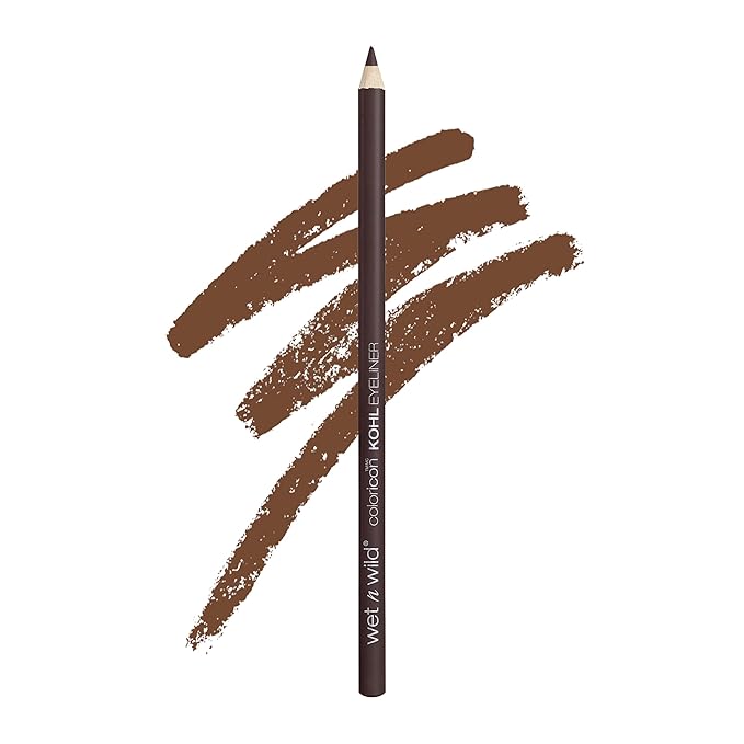 wet n wild カラーアイコン コールアイライナーペンシル、濃厚高発色、なめらかクリーミーな使い心地、長時間続くマット仕上げ、多用途、クルエルティフリー - Simma Brown Now! （パッケージ入り）