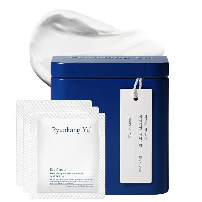 Pyunkang Yul PKY Eye Cream - Deep Nourishing Eye Moisturizer Cream, Healthy Ingredients from Shea Butter, Saponin, Isoflavonoid for Vitality, Elasticity, Stocking Filler -1Day for 1Pack x 50pcs