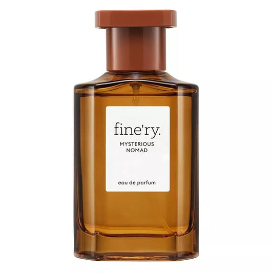 Fine'ry Bergamot Hinoki Perfume, for Women & Men, Long-Lasting Unisex Cologne - Mysterious Nomad - Bergamot, Black Pepper, Wood - Smoky, Citrus, Full Size Hair & Body Fragrance (60mL)