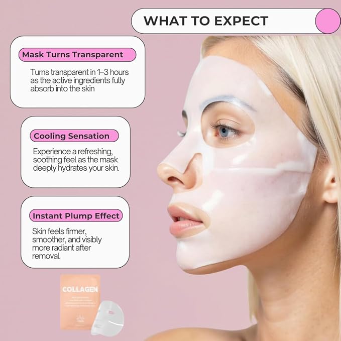 | Deep Collagen Hydrogel Face Mask With Niacinamide, Low Molecular Collagen, Galactomyces Ferment Filtrate, Low Molecular Hyaluronic Acid (28g x1ea)