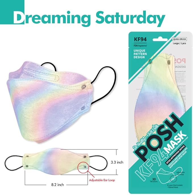 [Pack of 10] Posh KF94 Mask - Dreaming Saturday (B11) (MADE IN KOREA)