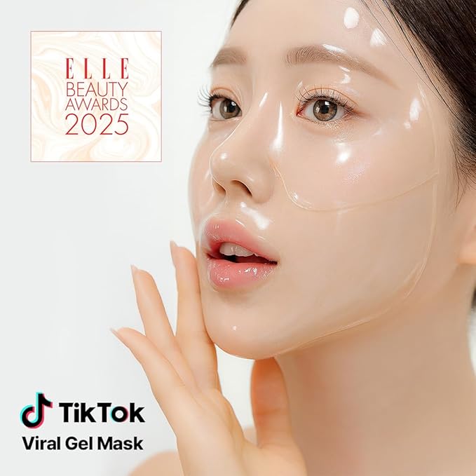 NACIFIC Rice Pepta Collagen Gel Face Mask (Rice Peptide) 4EA Set, Hydrogel Care for All Skin Types, Hydrating, Firming, Elasticity, Glass Glow Skin, Korean Beauty