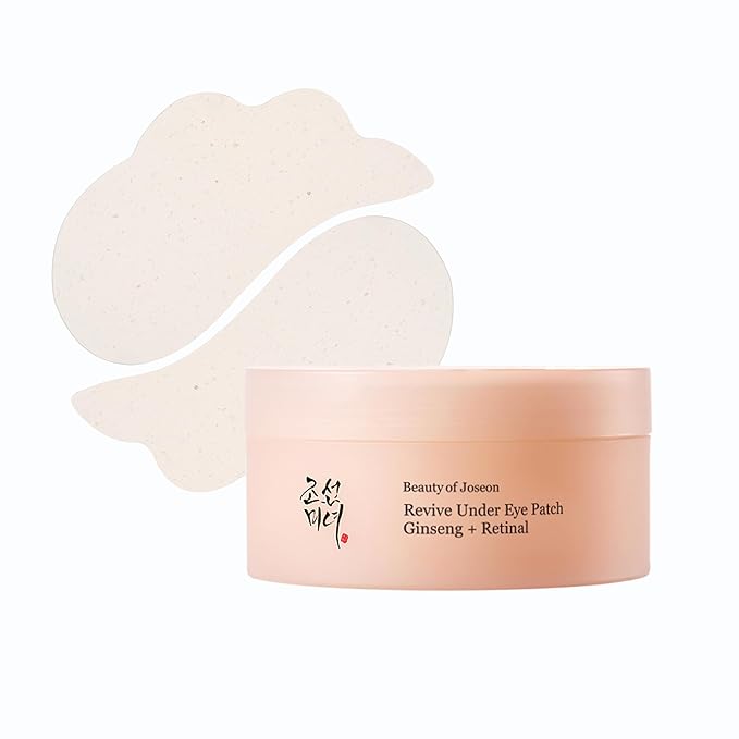 Beauty of Joseon Revive Eye Serum with Retinal Niacinamide (30ml, 1.01 fl.oz.) with Revive Ginseng Eye Patch (60 Sheets / 30 Pairs), Korean Skincare