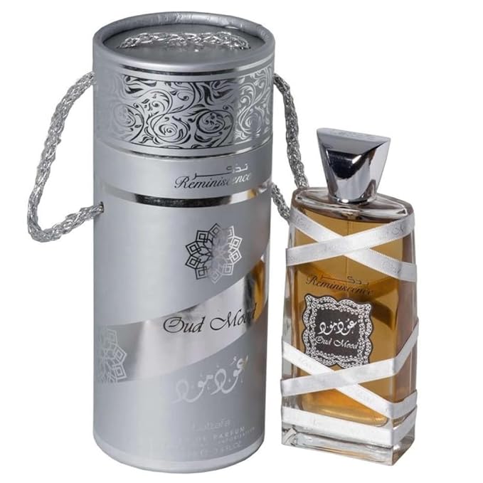 Lattafa Oud Mood Reminiscence for Unisex Eau de Parfum Spray, 3.4 Ounce (Pack of 2)