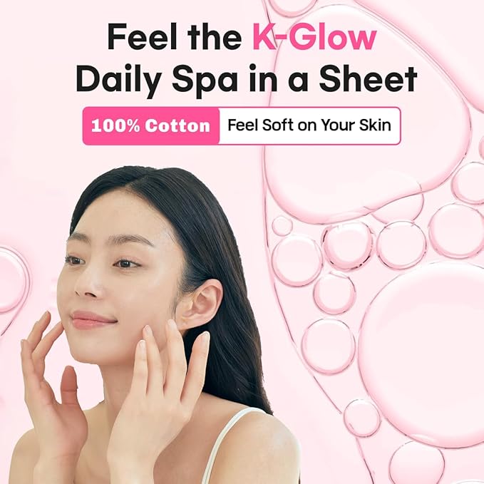 [MASK ON] 韓国製保湿フェイスマスク スキンケア (20枚入り) – 10種の天然成分配合、全肌質対応、毎日の保湿・エイジングケア用フェイスマスク大容量パック - セルフケアやギフトボックスに最適