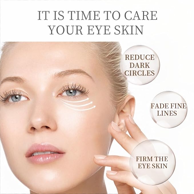 Dark Circles & Puffiness Eye Cream - Snail Mucin & Red Ginseng Formula for Under Eye Bags, Fine Lines, Intense Moisturizing & Brightening Korean Eye Treatment, 30g