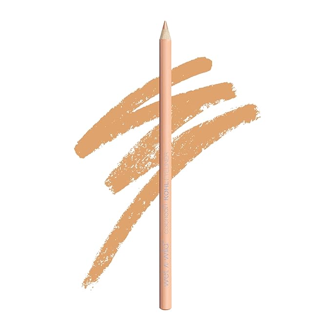 wet n wild Color Icon Kohl Eyeliner Pencil, Rich Hyper-Pigmented Color, Smooth Creamy Application, Long-Wearing Matte Finish Versatility, Cruelty-Free - Neutral Calling Your Buff!