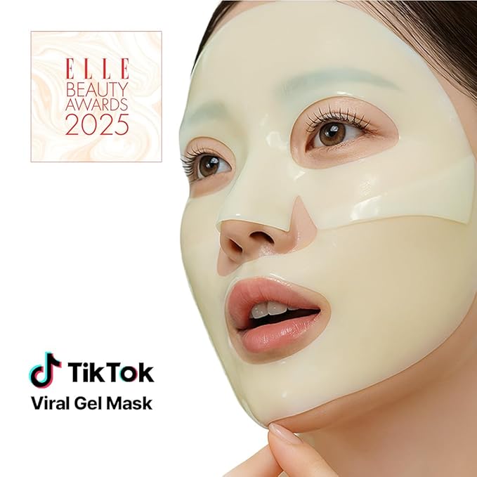 NACIFIC Collagen Gel Facial Mask (Green Tea Cica) 4EA Set, Hydrogel Care for All Skin Types, Hydrating, Firming, Elasticity, Pore Minimizing, Glass Glow Skin, Korean Beauty