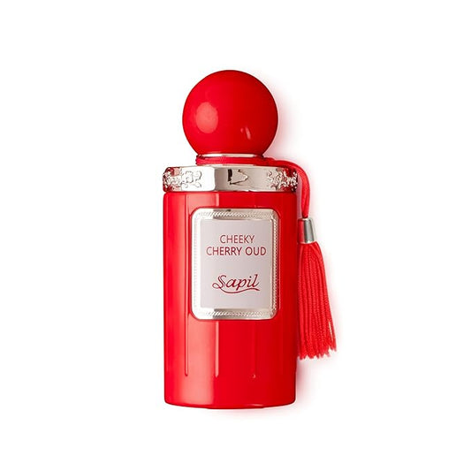 Sapil Cheeky Cherry Oud Eau de Parfum – Long Lasting Unisex Floral Oud Perfume | Cherry, Jasmine & Leather Notes | Sweet Spicy Oud Fragrance | 3.4 oz / 100ml