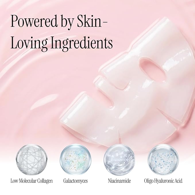 Trancend™ Real Deep Collagen Face Mask for Korean Skin Care – Hydrogel Sheet Mask, Overnight Hydrating Mask for Pore Minimizing, Elasticity & Firming, Bio Collagen Treatment - 39G (4 Count)