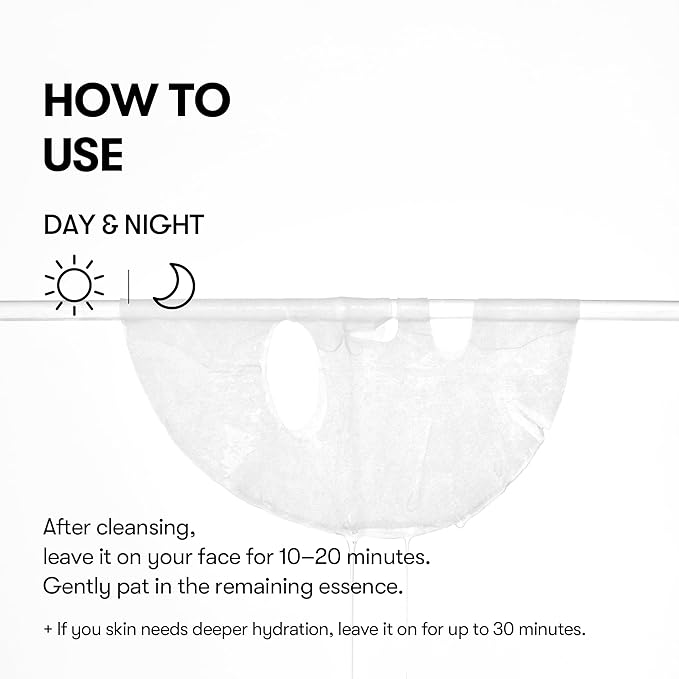 VT COSMETICS Cica-Exosome Moisture Mask 20 Sheets, Centella Asiatica & Hyaluronic Acid with Exosomes for Deep Hydration & Calming, Biodegradable Vegan Sheets, Korean Face Mask