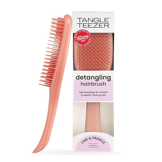 Tangle Teezer Fine Ultimate Detangler Brush, Dry & Wet Hair Brush to Detangle & Reduce Breakage for Fine Hair Types, Amazon Exclusive Sweet Cinnamon