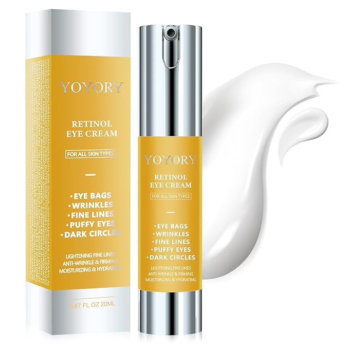 Retinol Under Eye Cream - Anti-Aging Eye Cream for Dark Circles and Puffiness, Eye Bags, Wrinkles Fine Lines Skin Care Treatment Hydrates & Lifts Valentine's day gifts (20ml)