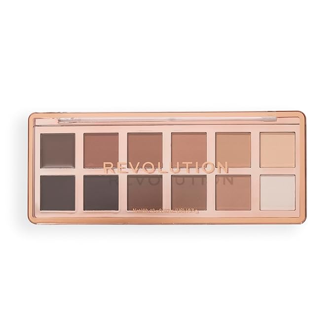 Revolution, The Master Icon Matte Nudes Palette, 12 Shades, High-Impact Pigment, Vegan & Cruelty-Free