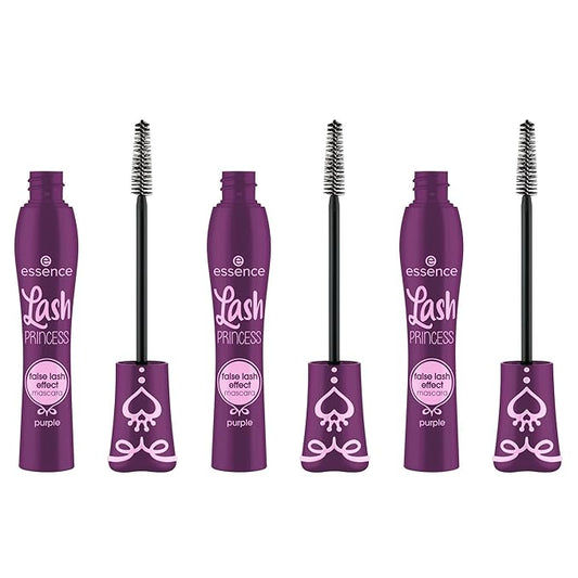 essence | Lash Princess False Lash Effect Mascara Purple | Volumizing & Lengthening Mascara with Conic Fiber Brush | Vegan & Cruelty-Free (Pack of 3)