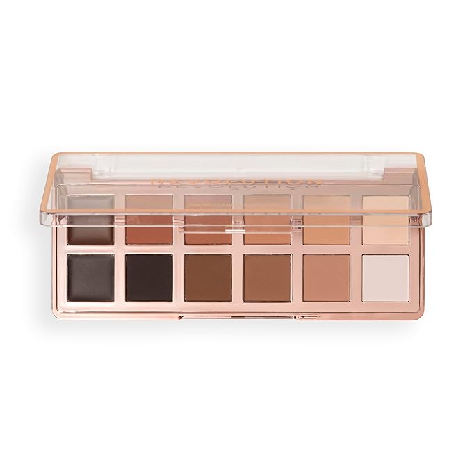 Revolution, The Master Icon Matte Nudes Palette, 12 Shades, High-Impact Pigment, Vegan & Cruelty-Free
