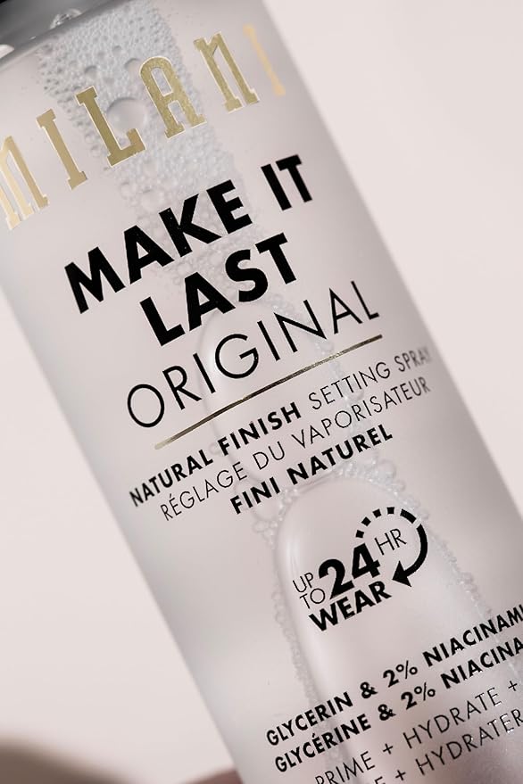 Milani Make It Last セッティングスプレー＋プライマー – オリジナル ナチュラルフィニッシュ、24時間持続 ロングラスティング メイクアップシーラー＆フィニッシングスプレー、クルエルティフリー ヴィーガンフェイスミスト、2.03液量オンス