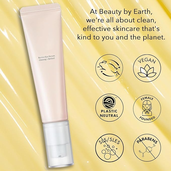 Revive Eye Serum, Eye Cream for Dark Circles, Wrinkles & Puffiness, Visibly Smoothes Fine Lines, Daily Use, 30ml, 1 fl.oz