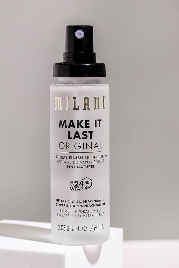 Milani Make It Last セッティングスプレー＋プライマー – オリジナル ナチュラルフィニッシュ、24時間持続 ロングラスティング メイクアップシーラー＆フィニッシングスプレー、クルエルティフリー ヴィーガンフェイスミスト、2.03液量オンス