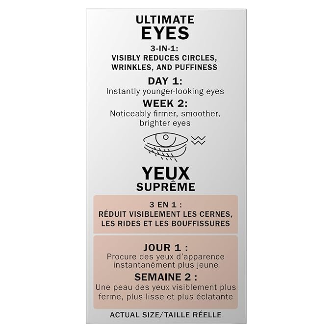 Olay Eyes Ultimate Eye Cream for Dark Circles,Wrinkles and Puffiness,13 ml (0.4 fl. oz.),(Pack of 2)