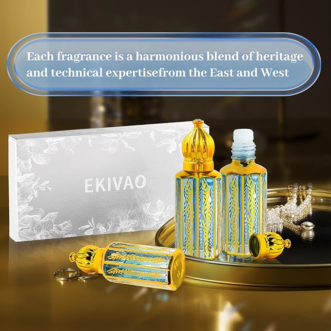 3Pack Arabian Perfume for Women, Arabic Long Lasting Perfume Oil, Luxury Arab Parfume Oil for Women, Soft Parfume Arabe 1.2FL OZ