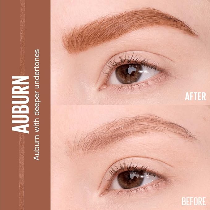 Maybelline Express Brow Ultra Slim Eyebrow Makeup, Brow Pencil with Precision Tip and Spoolie for Defined Eyebrows, Auburn, 1 Count (Packaging May Vary)