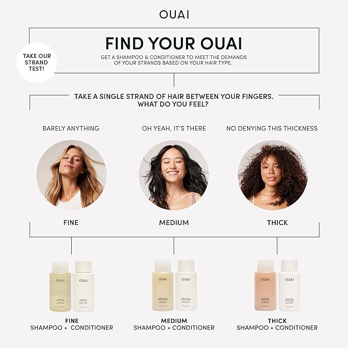 OUAI シックヘアーマスク - アーモンドオイル、オリーブオイル、加水分解ケラチン配合でダメージヘアを補修するディープコンディショニングヘアマスク - フタル酸エステル・パラベンフリー (236ml)