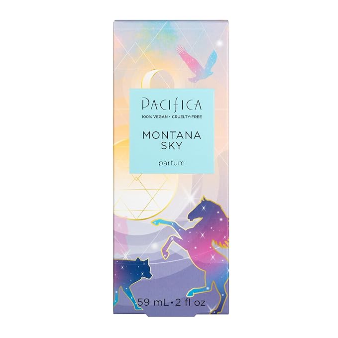Pacifica Montana Sky スプレー香水 – シダーウッド＆セージ配合のクリーンビーガンフレグランス（女性用）– シダーウッド、ブラックペッパー、セージ配合のアースウッド系香り、動物実験なし、香りが長持ち、2 fl oz