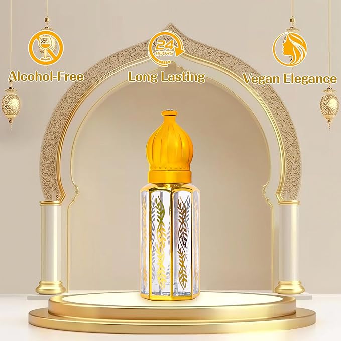 3Pack Arabian Perfume for Women, Arabic Long Lasting Perfume Oil, Luxury Arab Parfume Oil for Women, Soft Parfume Arabe 1.2FL OZ Baby Pink