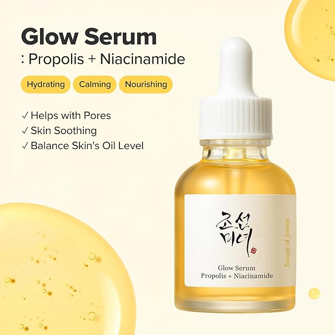 Beauty of Joseon Revive Eye Serum with Retinal Niacinamide (30ml, 1.01 fl.oz.) with Glow Serum Propolis and Niacinamide (30ml, 1.01 fl.oz.), Korean Skincare