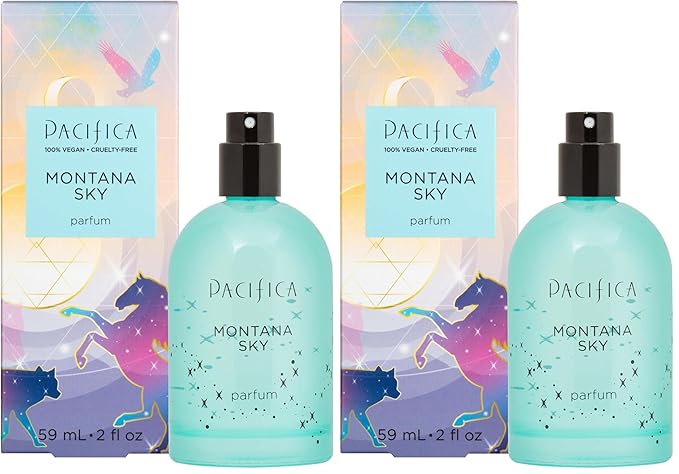 Pacifica Montana Sky スプレー香水 – シダーウッド＆セージ配合のクリーンビーガンフレグランス（女性用）– シダーウッド、ブラックペッパー、セージ配合のアースウッド系香り、動物実験なし、香りが長持ち、2 fl oz