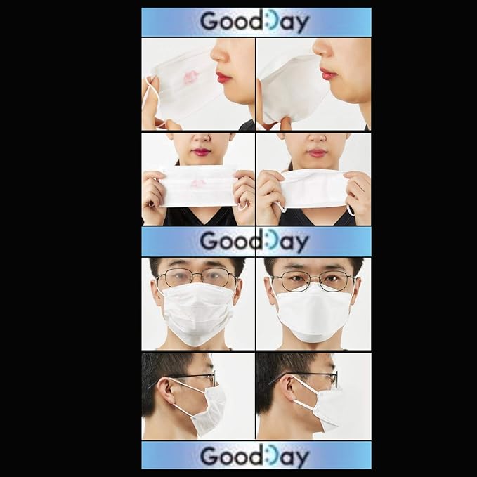 [Happy Life] Premium 3D Black KF94 Face Mask, Good Day, Individual Pack Made in Korea (6)