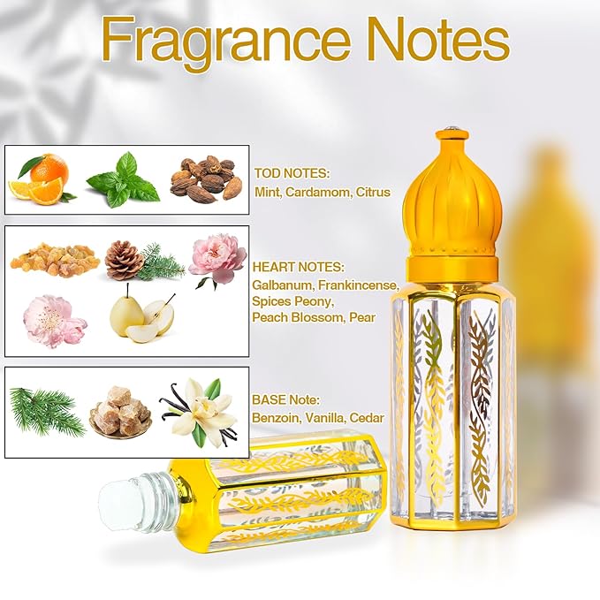 3Pack Arabian Perfume for Women, Arabic Long Lasting Perfume Oil, Luxury Arab Parfume Oil for Women, Soft Parfume Arabe 1.2FL OZ Baby Pink