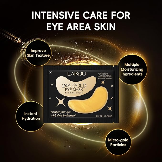 LAIKOU Korean Skin Care, Skin Care Set, Face Mask, Eye Mask, Lip Mask with Cleansing Gel, Toner, Eye Cream, Serum, Essence Cream for Women Teen Girls Mom Daughter Mother's Day Christmas Birthday