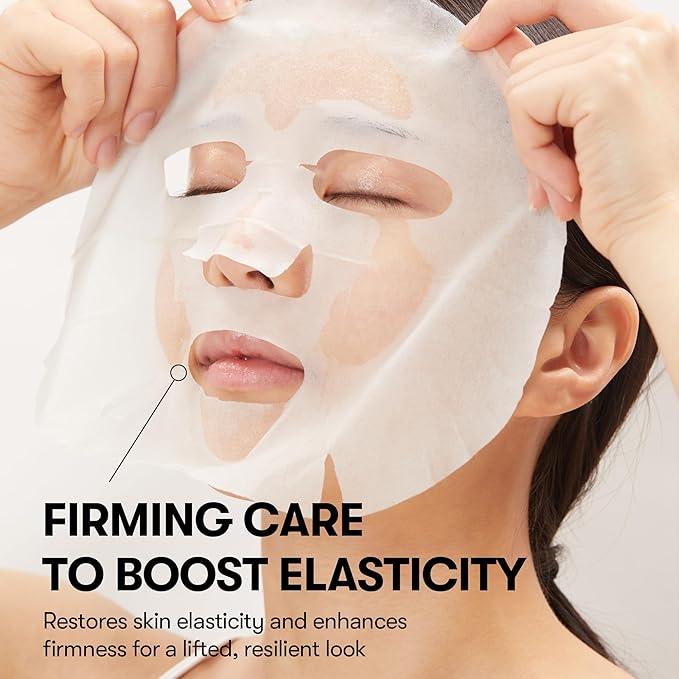VT COSMETICS CICA Pink Daily Mask 30 Sheets, 300Da Low Molecular Collagen for Skin Elasticity, Hydrating & Firming, Pink Collagen Essence, Korean Face Mask