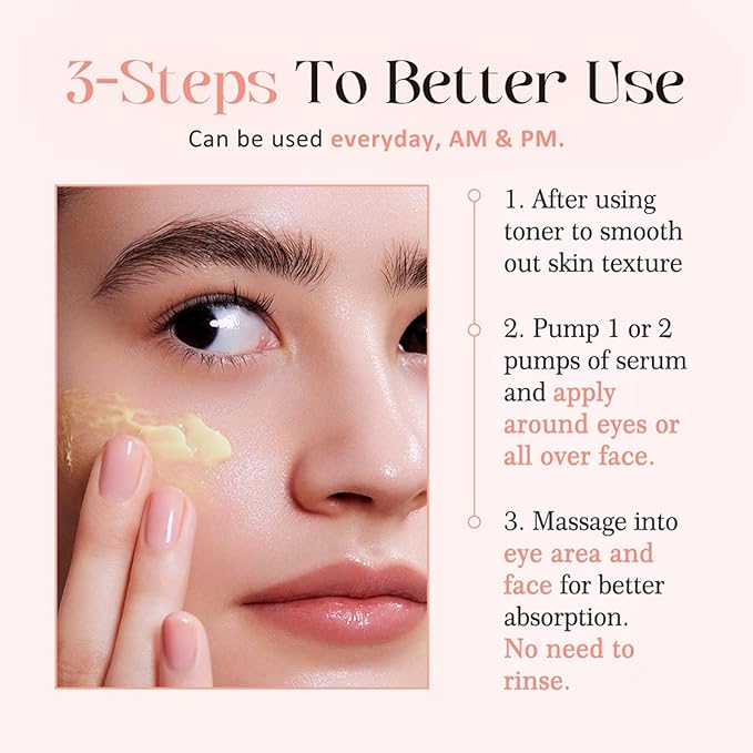 Revive Eye Serum, Eye Cream for Dark Circles, Wrinkles & Puffiness, Visibly Smoothes Fine Lines, Daily Use, 30ml, 1 fl.oz