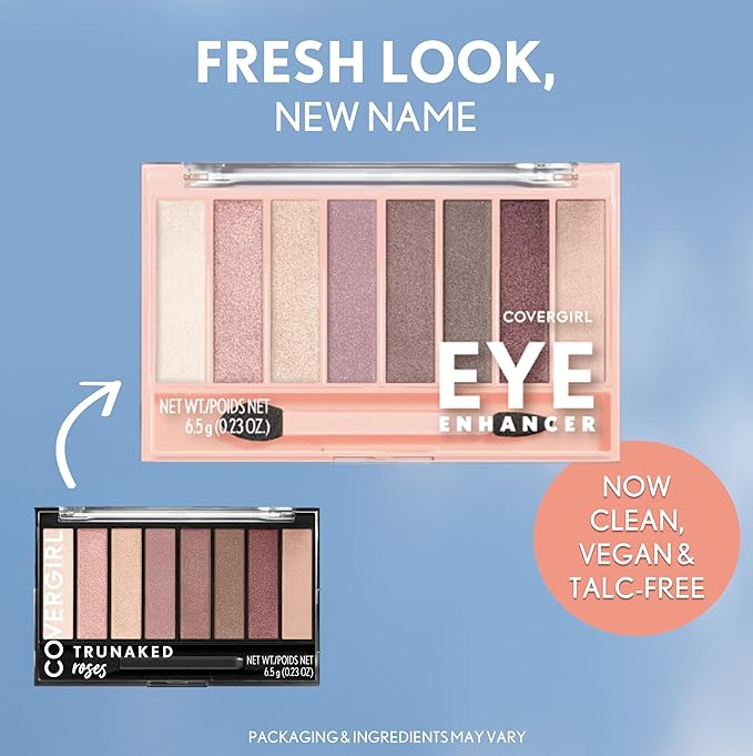 COVERGIRL アイエンハンサー アイシャドウパレット、815 ローズ (パッケージは異なる場合があります)