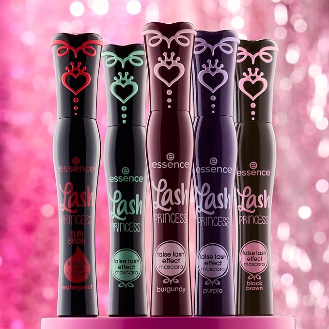 essence | Lash Princess False Lash Effect Mascara Burgundy | Volumizing & Lengthening Mascara with Conic Fiber Brush | Vegan & Cruelty-Free