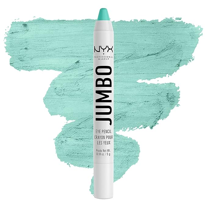 NYX PROFESSIONAL MAKEUP Jumbo Eye Pencil, Blendable Eyeshadow Stick & Eyeliner Pencil - Macaroon (Mint)