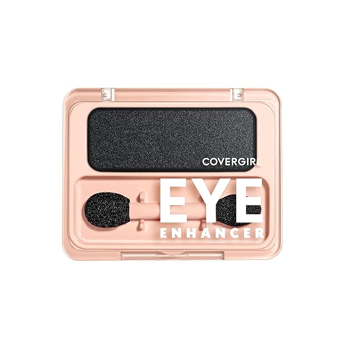 Covergirl アイエンハンサー, ミッドナイトグリマー, アイシャドウモノ, 普段使いしやすい, クリーン＆ヴィーガン, タルクフリー, マット＆シマーフィニッシュ, 滲みにくい, 0.09oz
